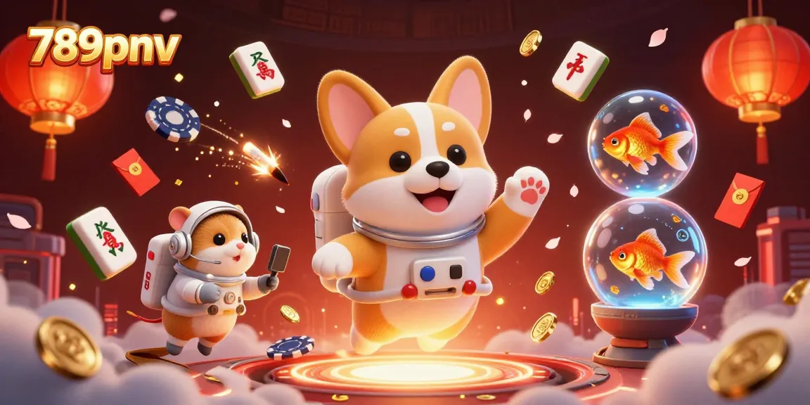 Experience thrilling action at 789pnv casino with floating characters and vibrant elements for immersive gaming.