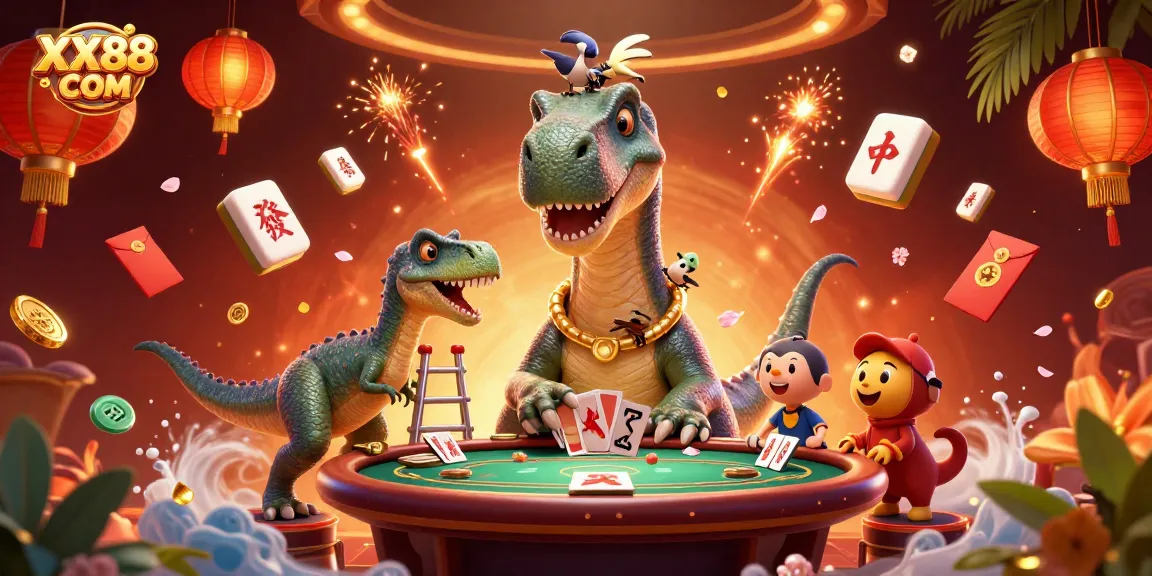 Experience a fun-filled gaming adventure with XX88 COM featuring live casino scenes and dynamic 3D characters.