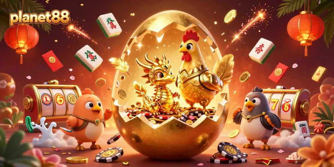 Experience the thrill and excitement of planet88 with a stunning scene featuring legendary elements of luck and winning.