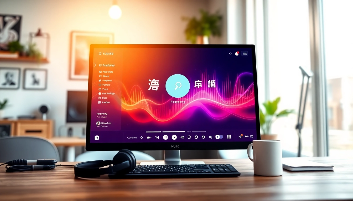 展示汽水音乐电脑版界面的色彩鲜明的音乐流媒体应用程序
