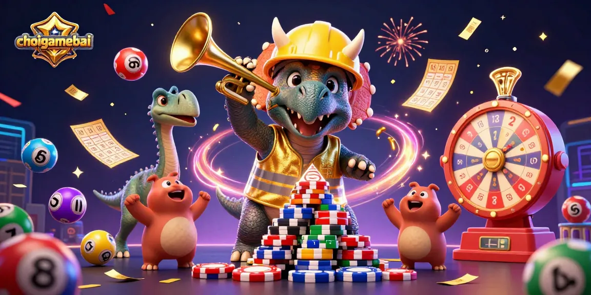 Boost your winning strategies with choigamebai's vibrant casino celebration scene featuring joyful characters.