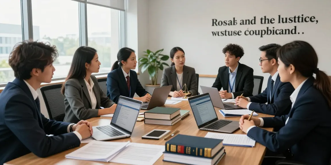 She said teamwork is vital in law, as lawyers strategize in a collaborative office.