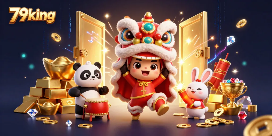 79king showcases vibrant casino action with lively characters and sparkling treasures in an exciting online gambling scene.