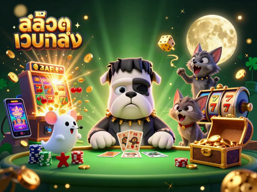 เล่นเกม สล็อตเว็บตรง กับสุนัขฟรankenstein การ์ตูนในบรรยากาศคาโซโนที่เต็มไปด้วยสีสัน