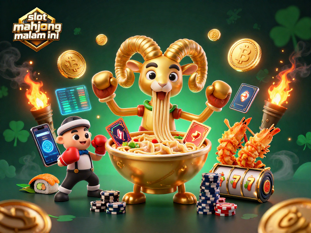 Play slot mahjong gacor malam ini with vibrant characters and exciting crypto elements in a dynamic 3D scene.