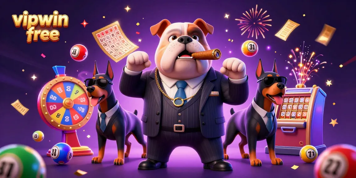 Experience thrilling gameplay with vipwin free, as characters come alive in a vibrant gambling scene filled with lottery excitement.