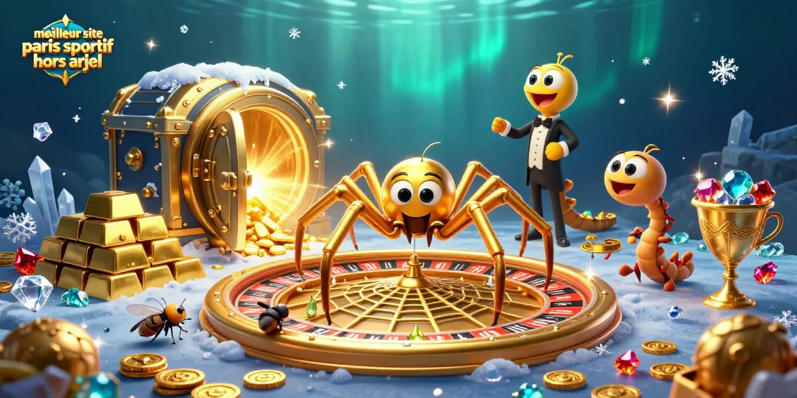 Meilleur site paris sportif hors arjel : Pariez avec une araignée d'or et un croupier centipède