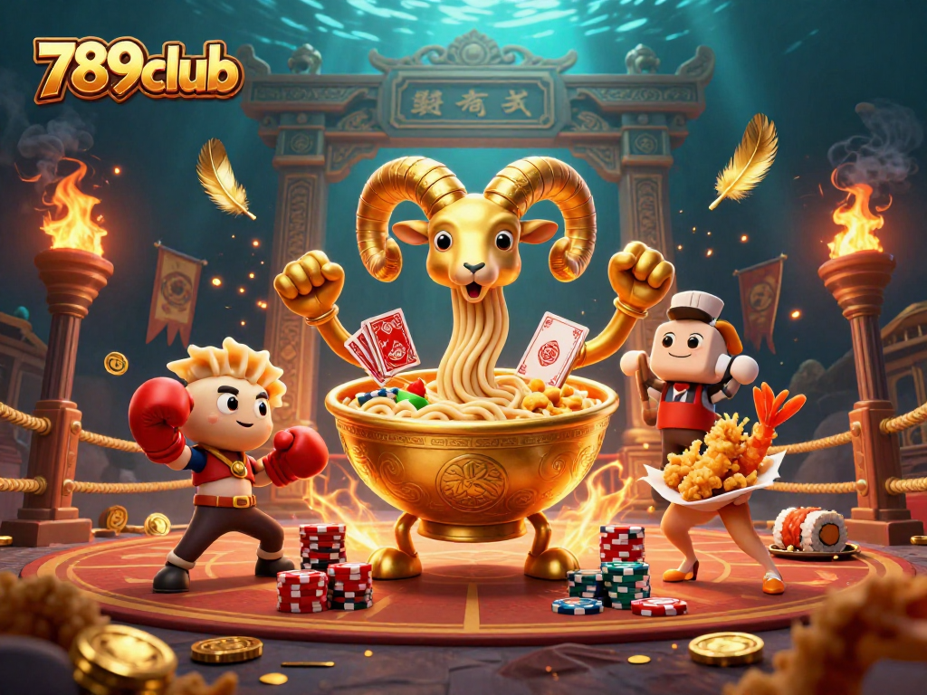 Experience dynamic play at 789club with vibrant 3D characters and casino elements in action.