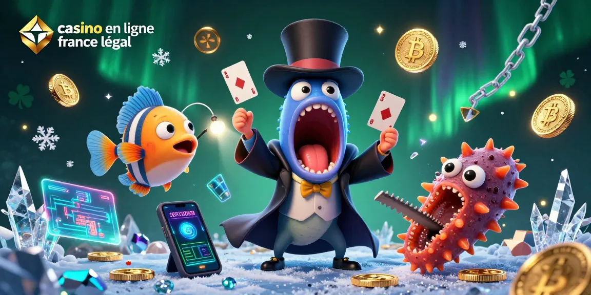 Plongez dans la magie des jeux avec le casino en ligne France légal où un assortiment de créatures maritimes s'illustre.