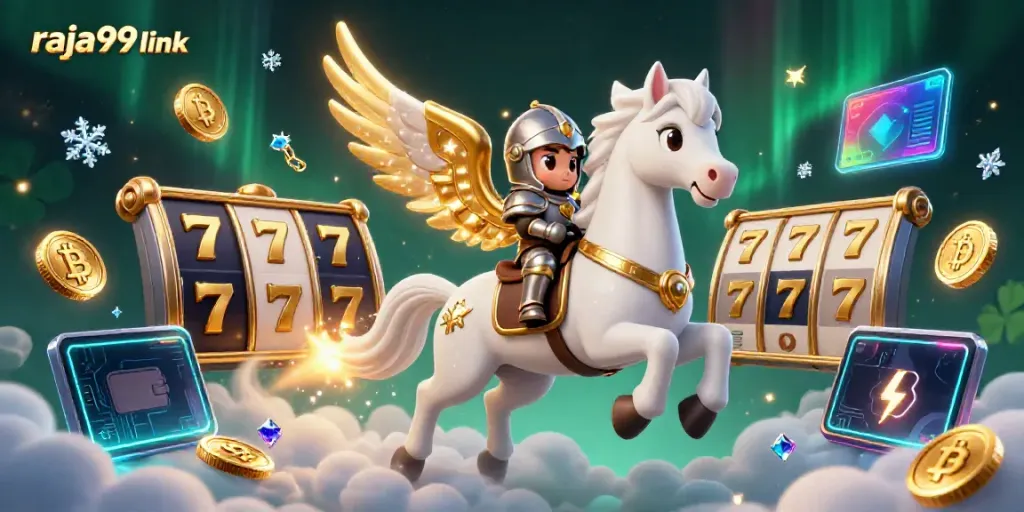 Experience thrilling gameplay with the raja99 link amidst vibrant slots and dynamic casino elements.