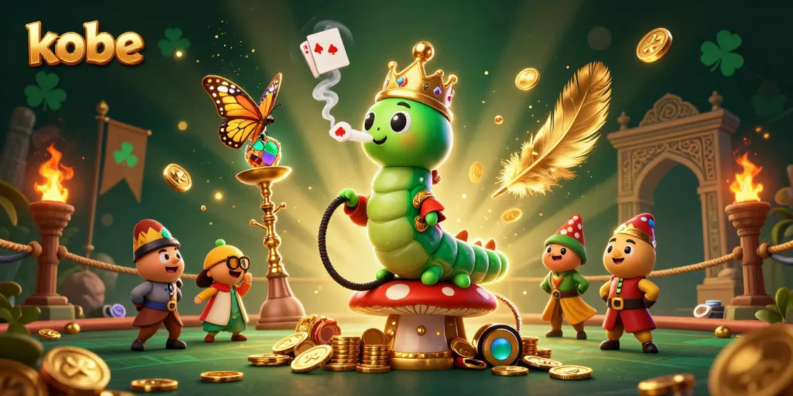 Join the vibrant kobe casino scene filled with poker symbols and high-stakes excitement.