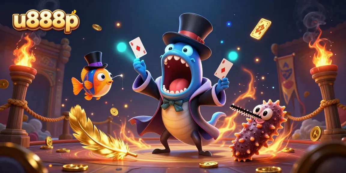 Play thrilling games on u888p with a dazzling illustration of a magical casino scene featuring enchanting sea creatures.