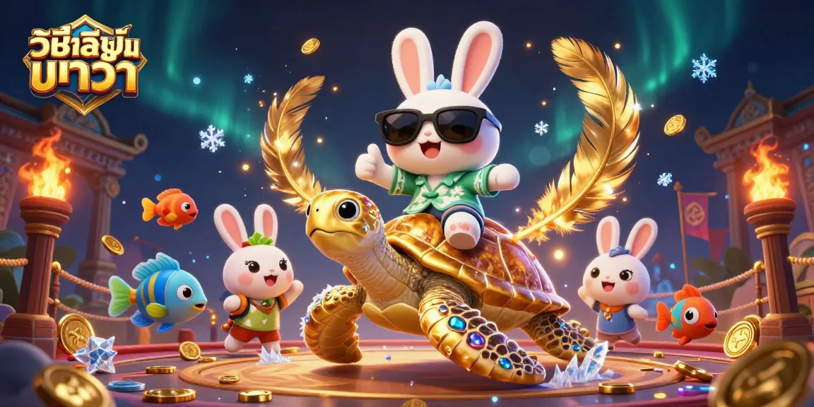 Play วิธีเล่นบาคาร่า with lively characters in an engaging casino atmosphere full of vibrant details.