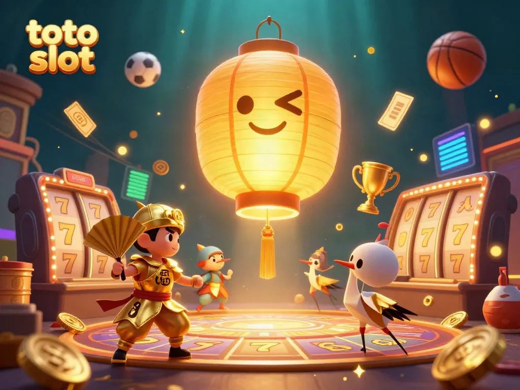 Mengguncang dunia toto slot dengan karakter lampion emas yang bersinar dan pahlawan kipas.