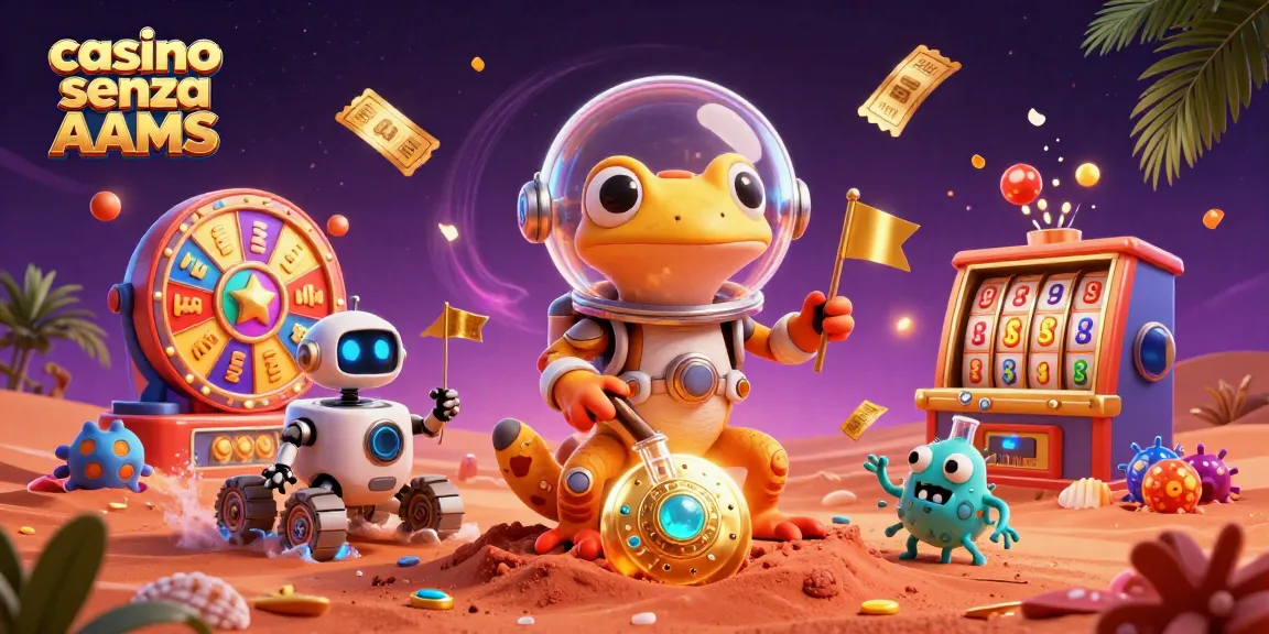 giocare nei casino senza AAMS con il divertente geco marziano in un'atmosfera vibrante