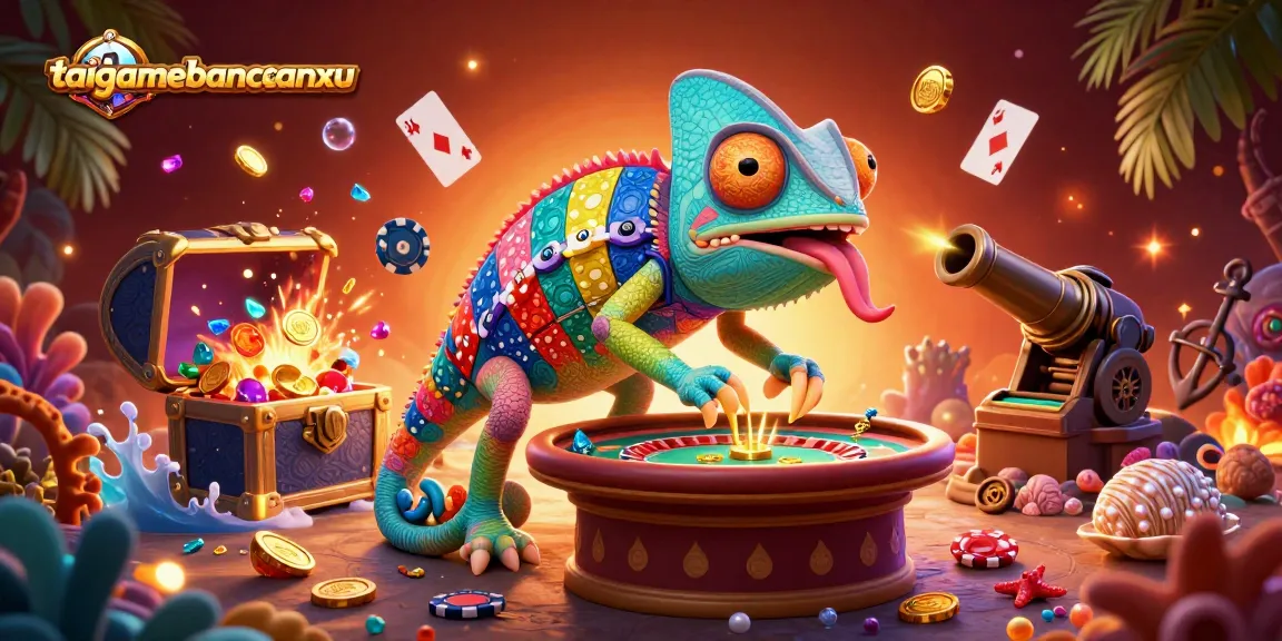 Engage with taigamebancaanxu at a vibrant casino underwater scene brimming with treasures.