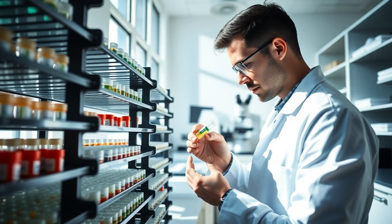 Discover peptides for sale in a professional lab environment, emphasizing research and precision.