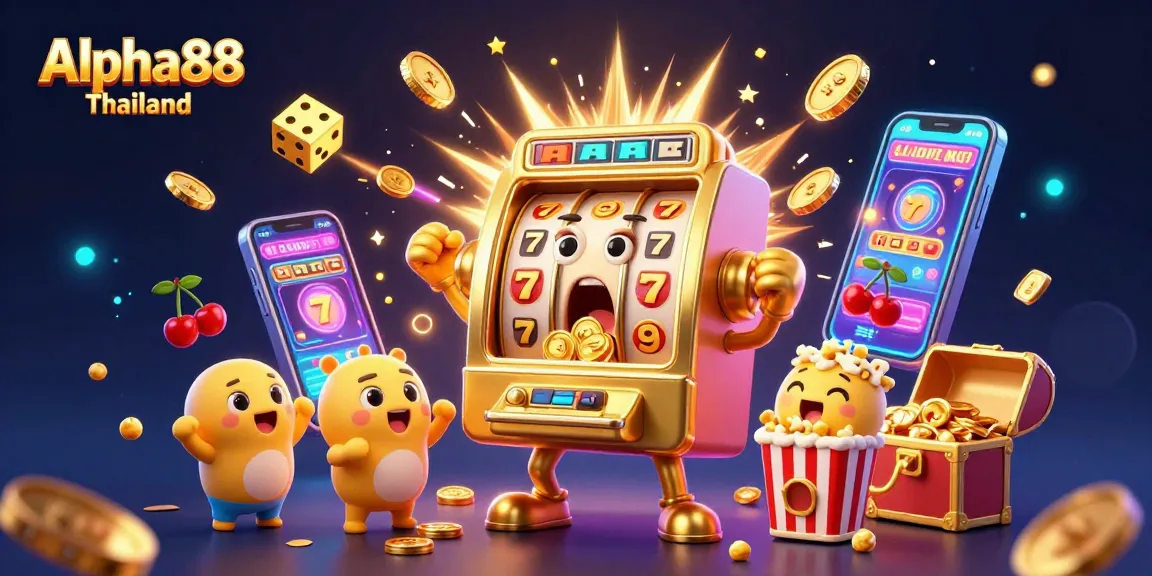Spin to win at Alpha88 Thailand with golden slot machines and exciting jackpot effects!