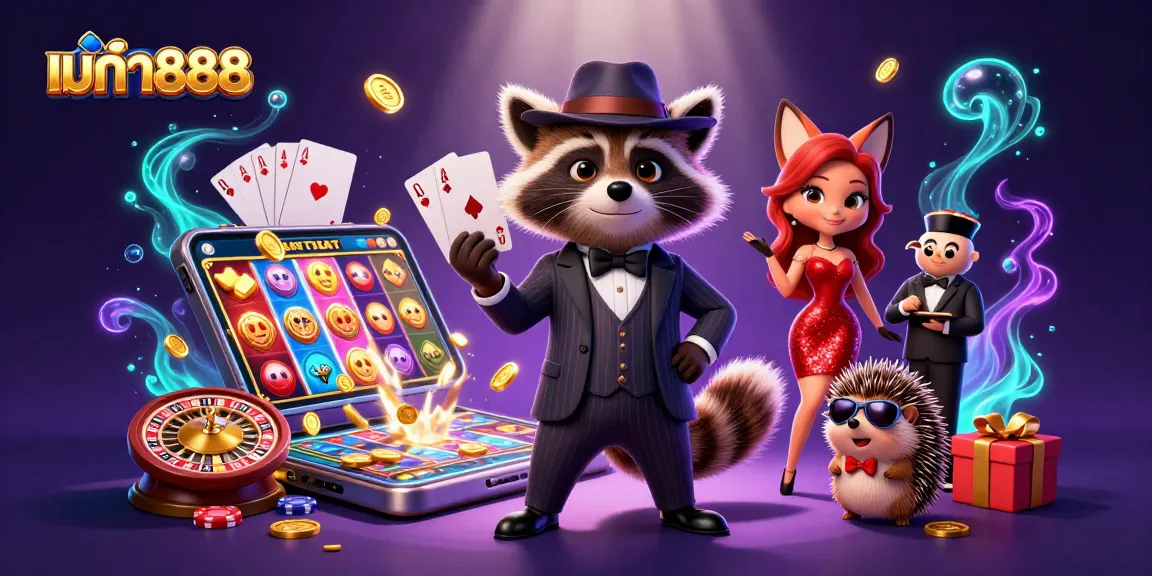 เมก้า888 เกมสล็อตมือถือกับตัวละครน่ารักในบรรยากาศคาสิโนที่มีชีวิตชีวา