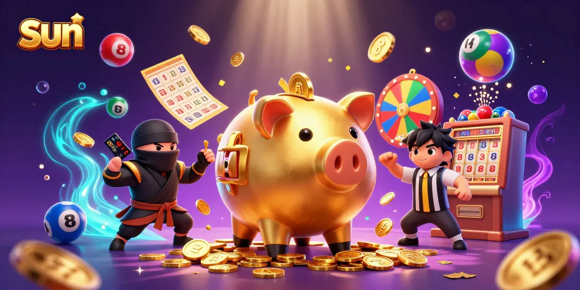 Engage in dynamic gaming experiences with sun in this vibrant casino scene featuring colorful elements and characters.