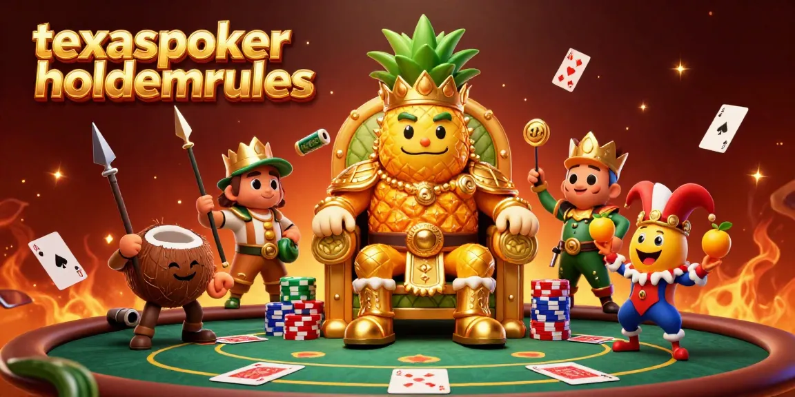 Engage with texaspokerholdemrules as a vibrant 3D illustration showcasing poker excitement around a royal figure.