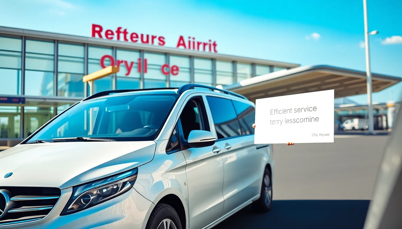 Showing a smooth Orly Airport to Paris Transfer with a welcoming driver ready for service.