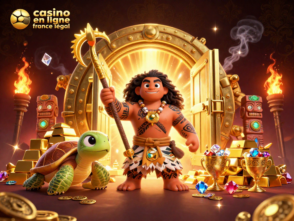 Visualisez l'univers captivant du casino en ligne France légal avec des gemmes et richesses scintillantes.