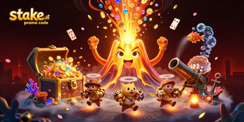 Experience gambling excitement with the stake.us promo code for bonus coins and game rewards!