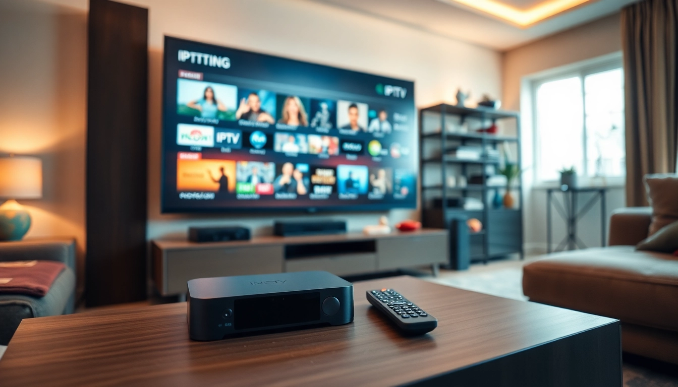 Experience IPTV Canada with a modern streaming setup showcasing diverse channels.