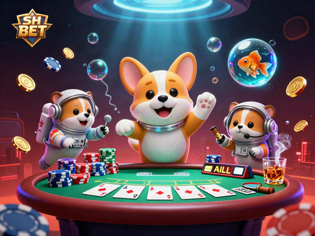 Engage with SH BET in this vibrant 3D casino scene filled with action and excitement.