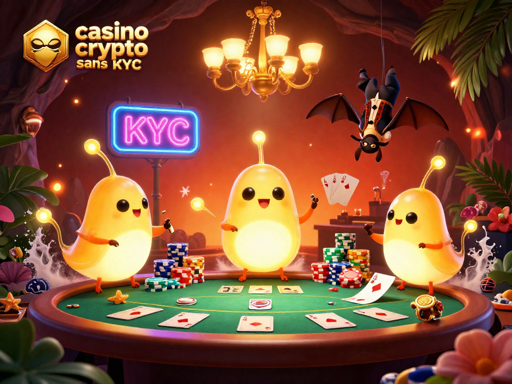 Jouez avec confiance sur un casino crypto sans KYC, animé par des vers luisants illuminant l'ambiance de jeu.