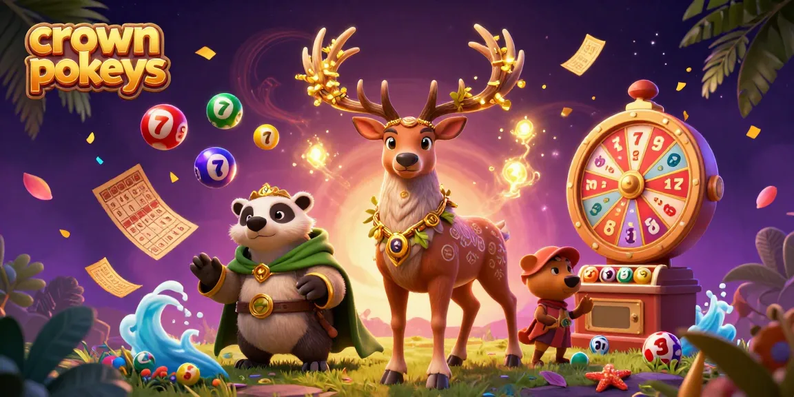 Spin the crown pokies and win big with vibrant graphics and dynamic elements in a 3D casino scene.