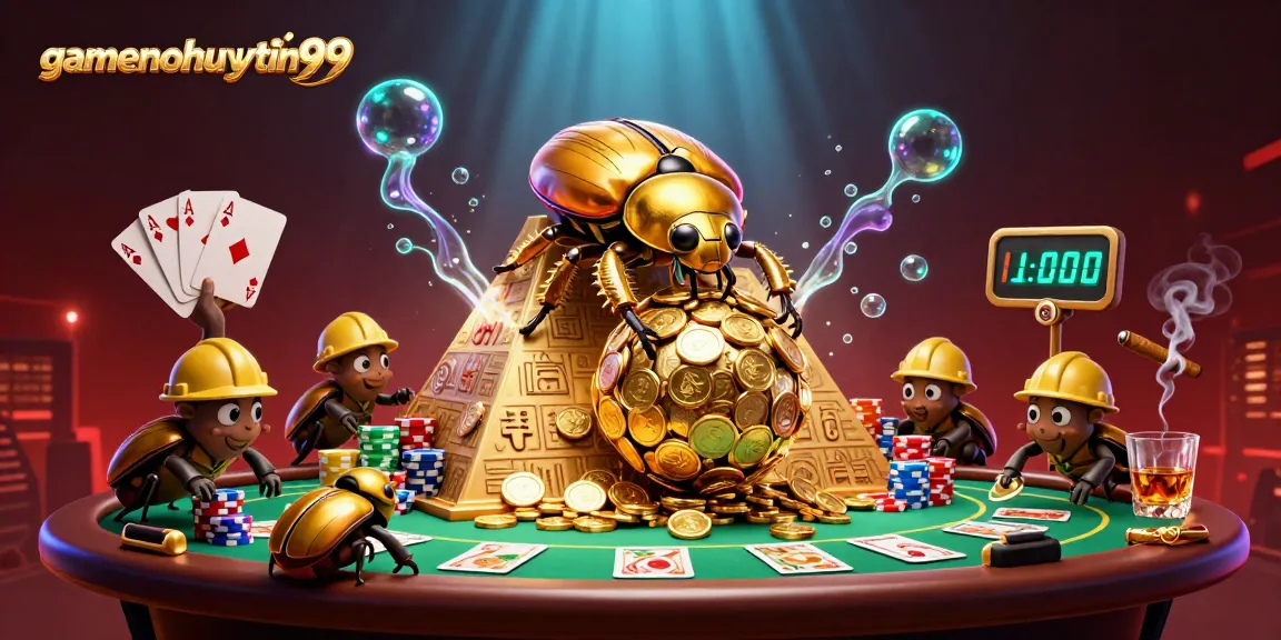 Engage in gaming excitement with gamenohuuytin99's golden coin pyramid adventure.