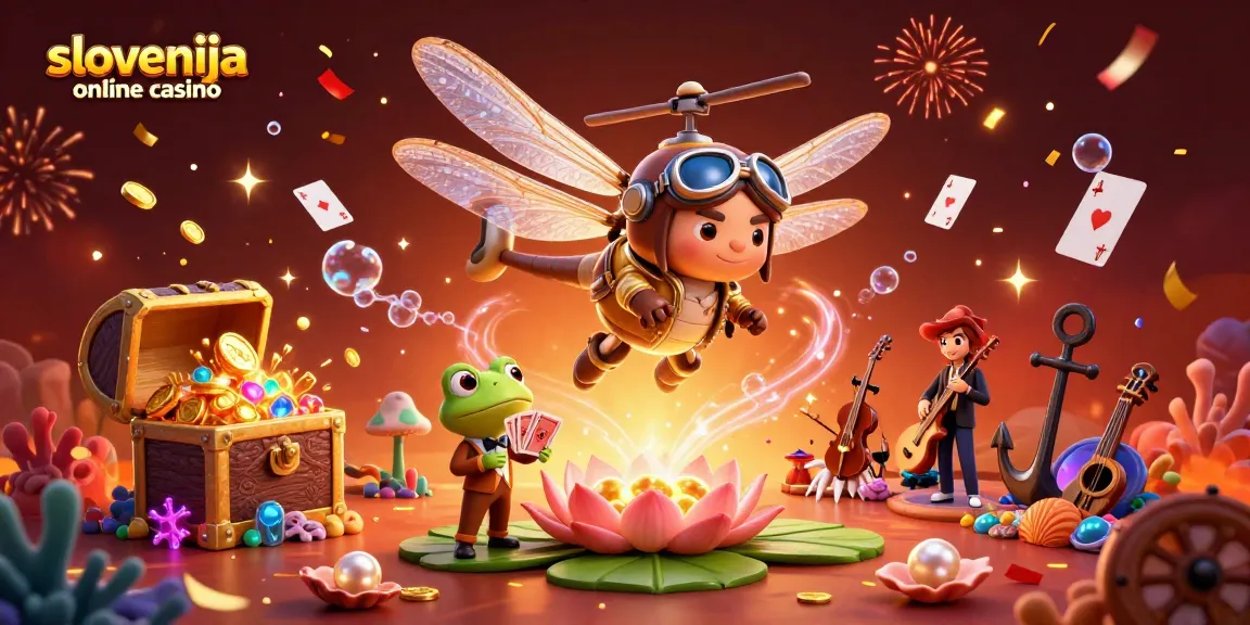 V slovenija online casino igralni izkušnji dragonfly pilot in kazino z žabjim croupierjem in žive jazz glasbenike.